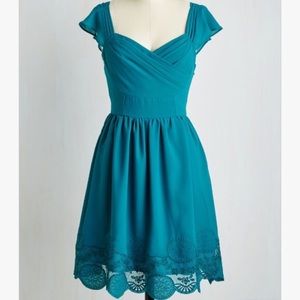 Modcloth | Teal Short Sleeve Dress